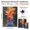 Luneko Jigsaw Puzzle per adulti, 1000 pezzi, sfida impossibile e