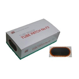 Pack of 100 Original Rubber Patches / Tube Patches No.F2 (50 x 25 mm) Red Edge (Item No. 5000191) + fishingglue Product Description