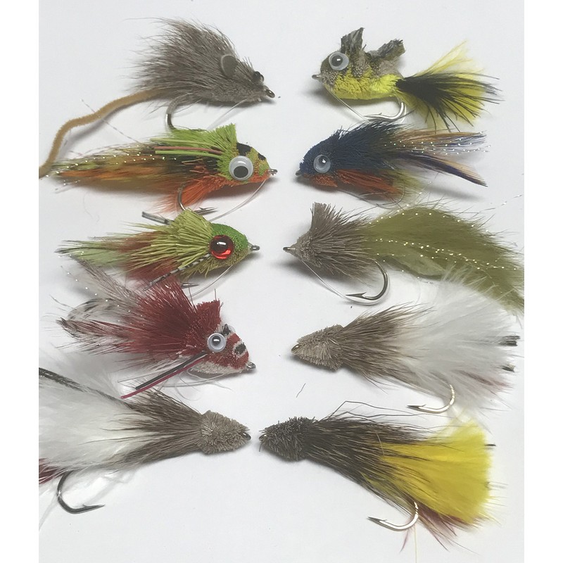 Pike and Bass Flies -Boxed - Set of sixteen +