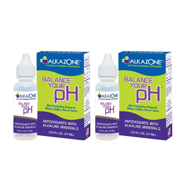ALKAZONE Balance Your pH Antioxidants Alkaline Mineral Booster & Supplements (2 Packs)
