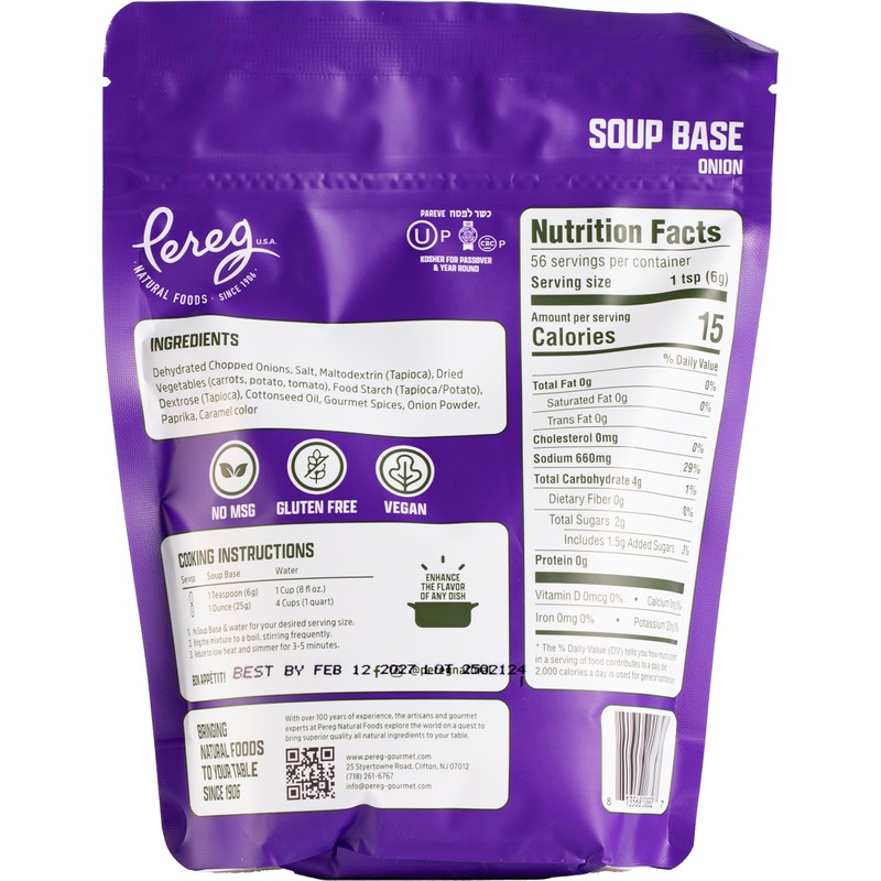 Pereg Onion Flavored Soup Base, 12 oz (3 Pack) |