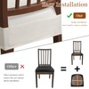 WUSOUPU Waterproof Dining Chair Seat Covers Leather Kitchen Seat Covers,