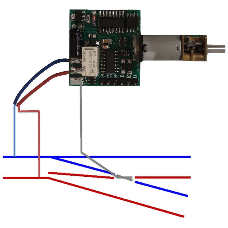 ML-Train Digital Turnout Drive Weatherproof - Switch Decoder with Centrepiece