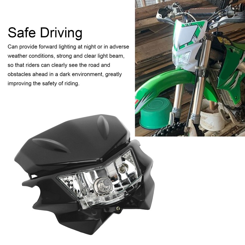 Motorcycle Front Headlight H4 Interface LED Waterproof DRL Headlight for