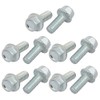 Sourcingmap 10Pcs 1/4-20 x 5/8 Inch Thread Carbon Steel Hex