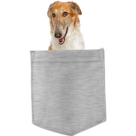 Borzoi Dog in Pocket Car Bumper Magnet, Magnetic for Refrigerator, Decorative Fridge, Office, Whiteboard, Kitchen, Locker Waterproof Decor, Family & Friends, 4x7 in