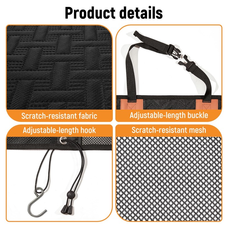 Veitail Dog Car Barrier,Dog Net for Car Divider,Pet Barrier with