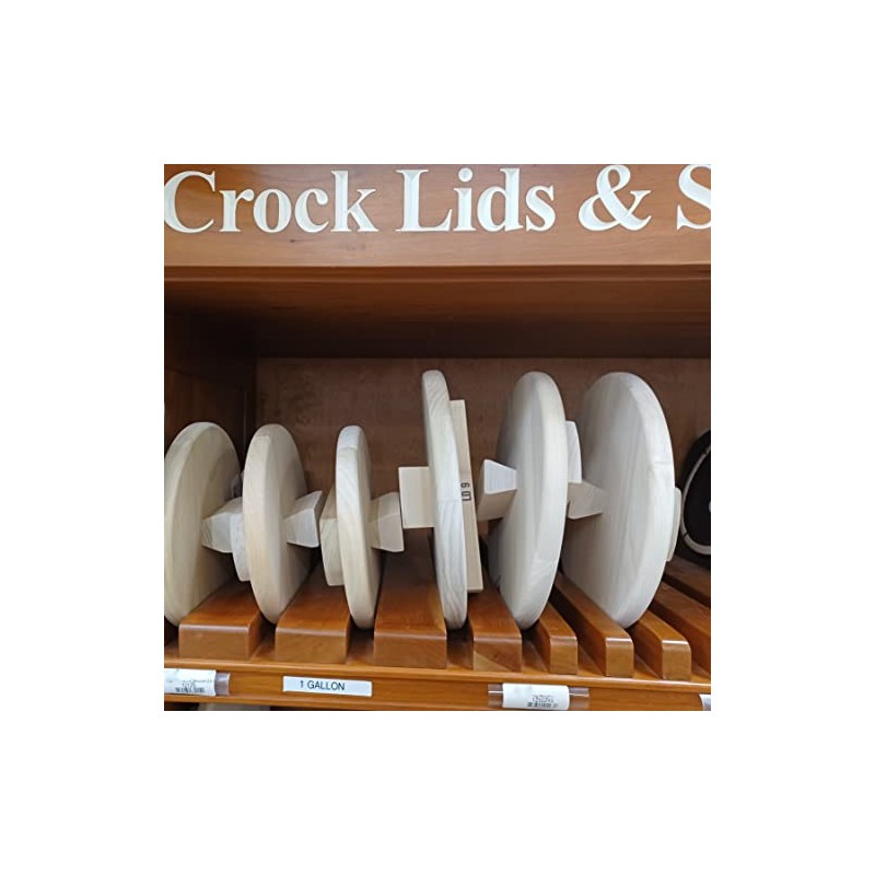 Lehman's Wooden Cover Lid for Pickling and Fermentation Crocks, Pickle