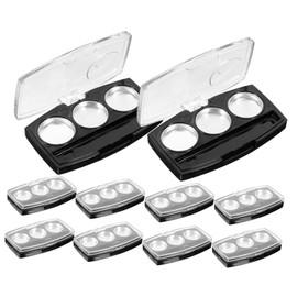 DOITOOL Eyeshadow Tte Makeup Tray Set 10PCS Empty Pallets Case for Travel DIY Projects