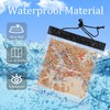 SANNIX 2pcs Waterproof Map Case Transparent Map Cover with Clear