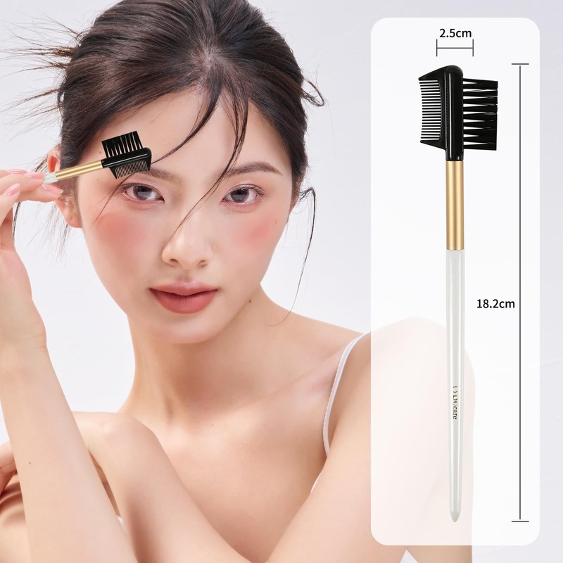 DUcare X1-13 Eyebrow Brush & Comb, Eyebrow Brush, Eyebrow Comb,