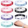 Gjinxi 7PCs WWJD Christian Bracelet, Christian Jesus Inspirational Bracelets Adjustable
