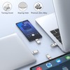 TOPESEL Dual 2-in-1 USB C Flash Drive 128GB USB 3.0/3.2