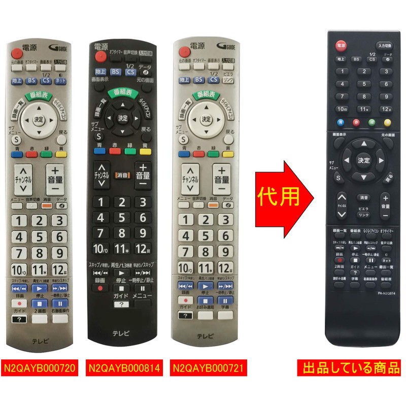 Winflike Replacement Remote Control Compatible with N2QAYB000720 N2QAYB000814 N2QAYB001017 N2QAYB000721