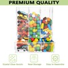 Montex Acrylic Wall Toy Dispenser, Acrylic Wall Storage, (Triple Compartment)