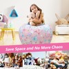 decalsweet Bean Bag Chair for Kids Stuffed Animal Storage Beanbag