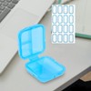 Travel Pill Organizer 6 Compartments Portable Pill Case with Double