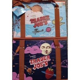 Trader Joe's Stand-Up Collapsible Grocery Tote Bag (New Just Release) 1 Bag