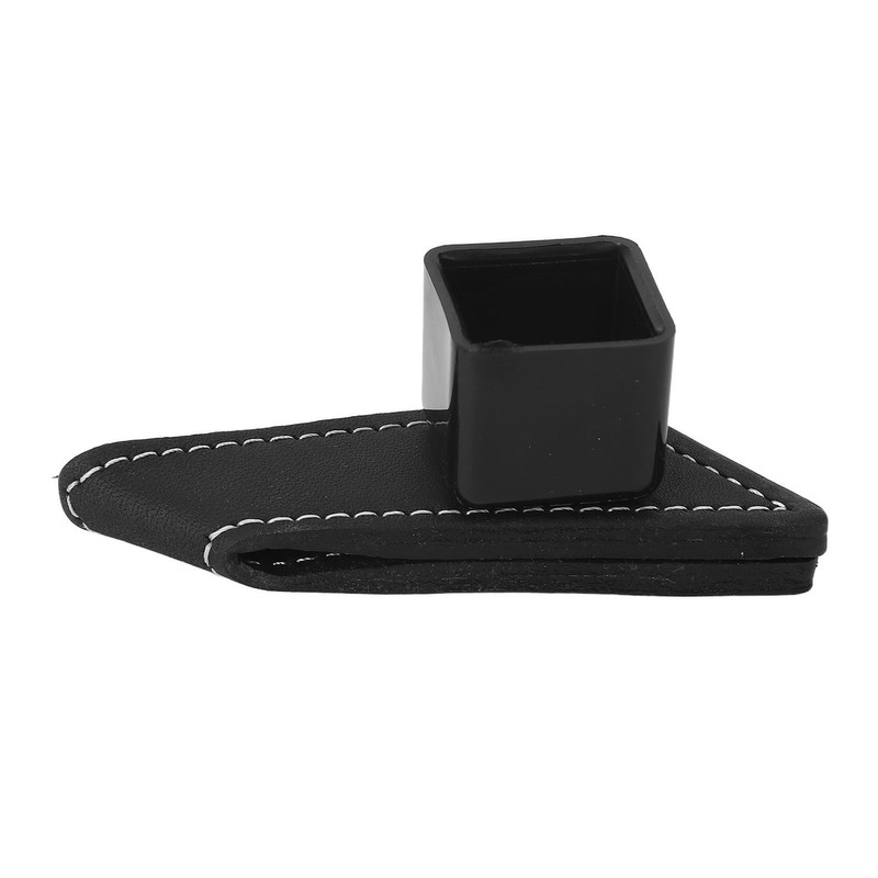 Magnetic Billiard Chalk Holder Aluminium Alloy Black with Leather Belt