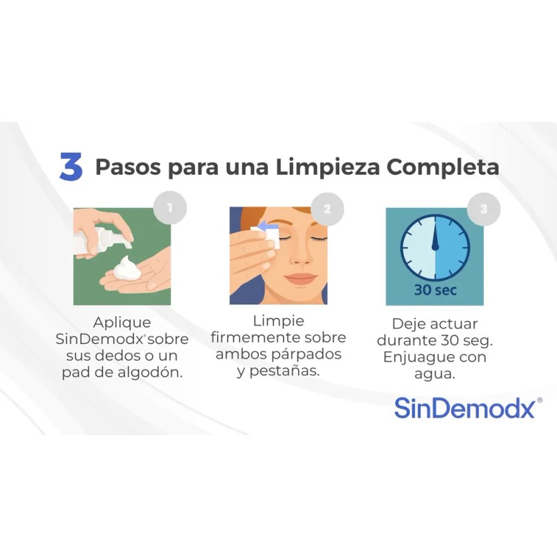 3 Espuma Limpiadora De Pestañas Y Párpados Sindemodx Ocu-spa