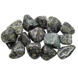 Bellamira Kambaba Jasper Healing Crystal | Single Polished Tumblestone Emotional Healing, Detoxification and Immune Support, Spiritual Awakening and Protective Energy