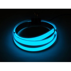 Aqua Electroluminescent (EL) Tape Strip 100 cm with Two Connections