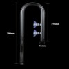 Caylingdee Lily Pipe Glass Inflow Outflow Set Aquatic U Shape