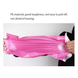 Sipobuy 100 x Pink Polythene Material Sealed Packaging Mailing Bags Mailing Bags Waterproof Moisture Proof Mailing Bags 25x35cm
