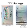 ONPRESS 24Pcs Summer Press on Nails Medium Coffin Square Fake