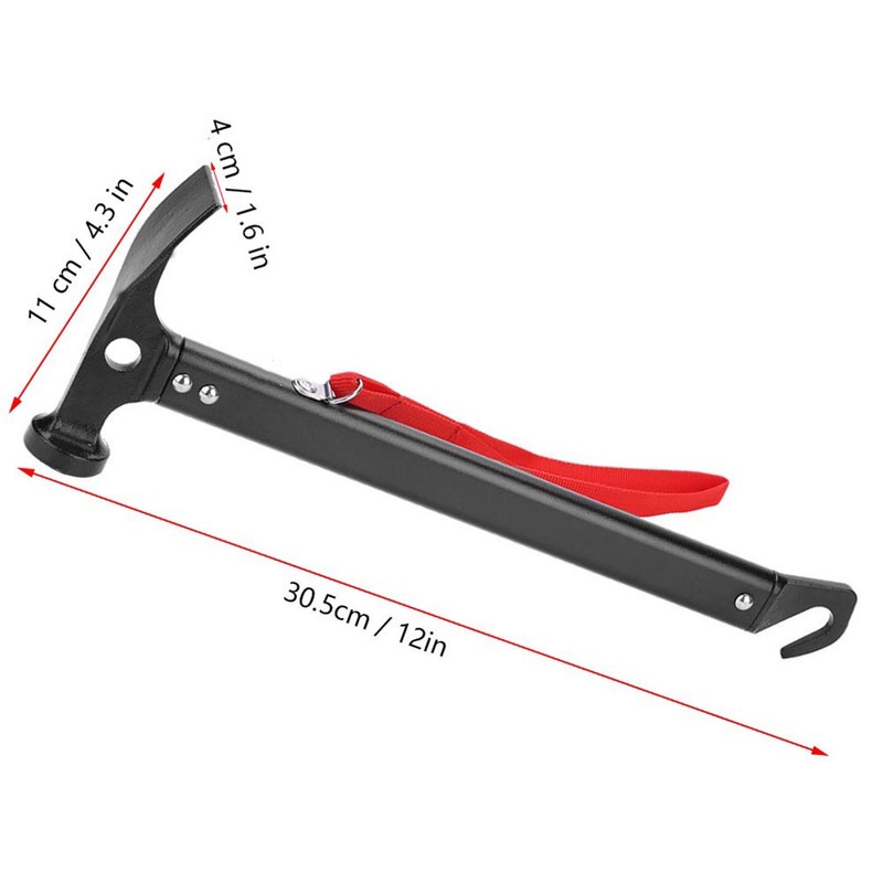 Lightweight Outdoor Camping Tent Aluminum Alloy Hammer Mallet Peg Remover