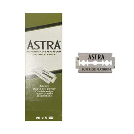 Astra Superior Platinum Double Edge Shaving Razor Blades 200 pcs Barber Favored by Astra