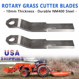Cruisenest US For Mower King Skidsteer Brush Hog Cutter 10 mm Blades Heavy Duty AR400 Steel