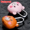 LHLZNB 2PCS Lovely Locker Padlocks，Small Padlocks with Keys，Padlock for Suitcase，Suitcase