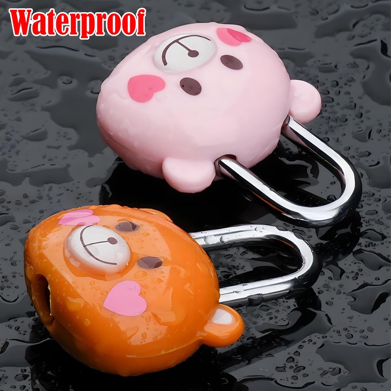 LHLZNB 2PCS Lovely Locker Padlocks，Small Padlocks with Keys，Padlock for Suitcase，Suitcase