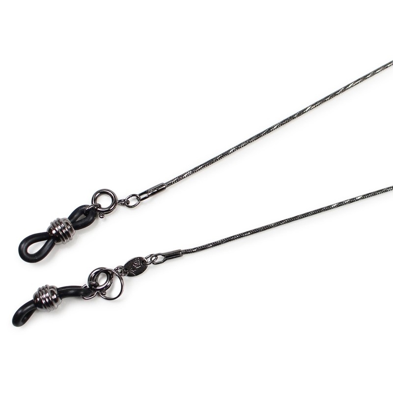 Pearl Z5470 Glasses Chain, Black, 27.6 inches (70 cm), Brass,