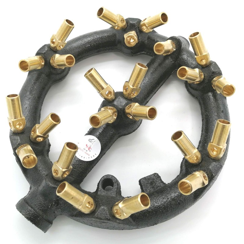 9 Inch High-powere 23 Jets Burners (Propane Gas) (23 Brass