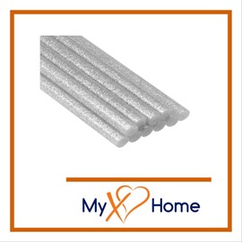 MyXOHome 10 LB Silver Glitter Hot Glue Sticks for Hot Glue Gun (0.3 in / 7.5 mm) Bulk Lot