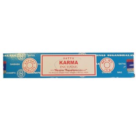 Satya Nag Champa Karma Incense Sticks | x1 pack | comes with SAMASIA bookmark | Incense can be used for Aromatherapy, Yoga, Meditation and Relaxation