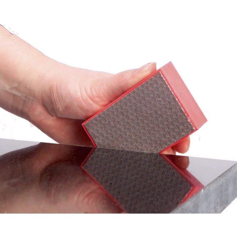 Boxonly Diamond Sanding Blocks 100 Grit Diamond Hand Polishing Pad