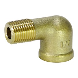 Flowbar Brass Threaded Fitting Street Elbow GSL-01-BS 1/8