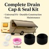 KOLIBROX 2 Pack RV Low Point Drain Caps with Sealing