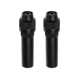 The Lord of the Tools 2Pcs DIN Female Screw on Aerial Adapter Replacement Female Inline Aerial Adapter Socket Car Antenna Radio Accessories Black
