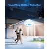 Gusicil Solar Lights for Outside, 172LED 3Modes Split Motion Sensor