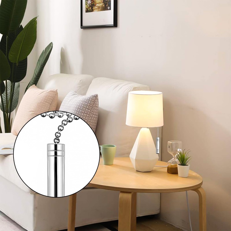 NewZC Light Pull Handle Bathroom Light Pull Cord Handle Chrome