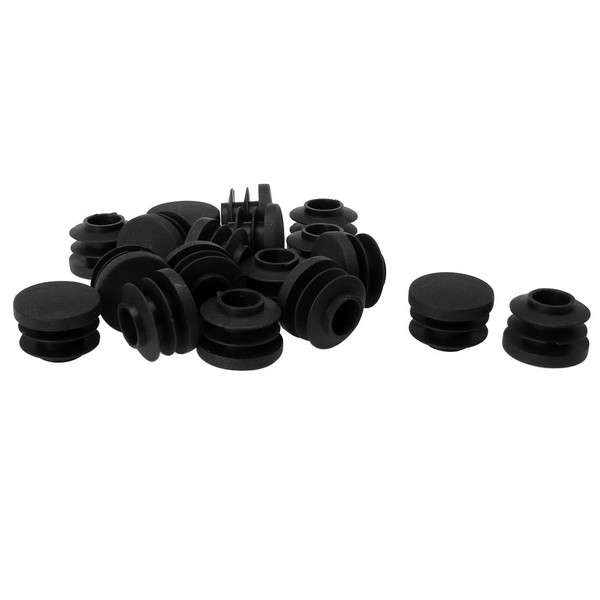 sourcingmap 3/4" 20mm OD Plastic Round Tube Ribbed Inserts End