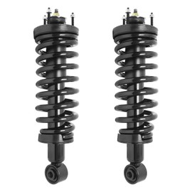 Front Air Suspension to Passive Quick Complete Struts Assembly with Coil Springs Conversion Kit Replacement for 2003-2011 Lincoln Town Car (Pair)