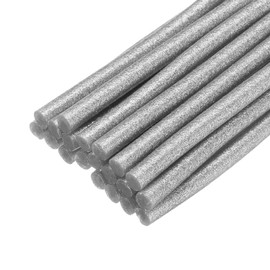 uxcell 20pcs Hot Glue Sticks for Glue Gun 7mm/0.28-inch x 4-inch Mini Hot Melt Adhesive Glue Stick Glitter Silver