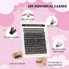 Moyutt Individual Cluster DIY Eyelash Extensions 240pcs D Curl LASH