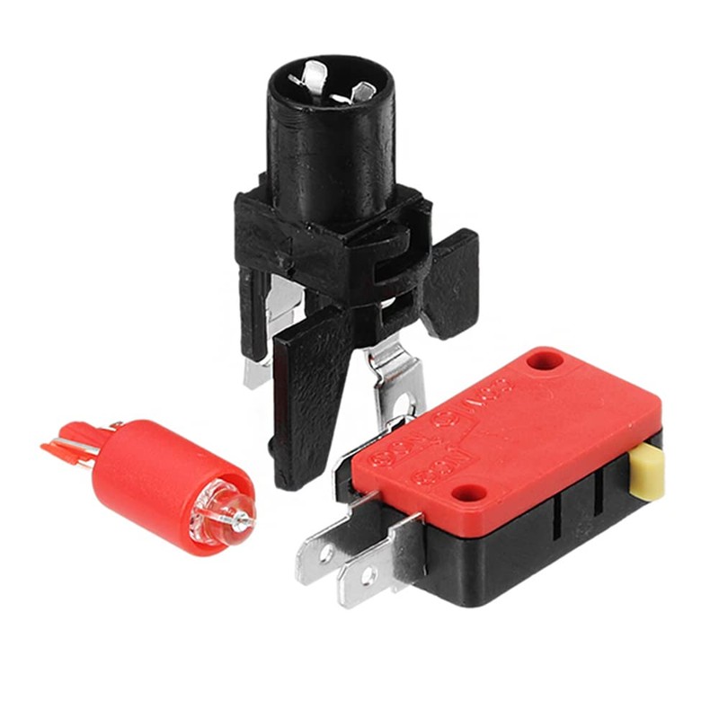 WANGCL 5pcs LED Illuminated Push Button Micro Switch for Arcade