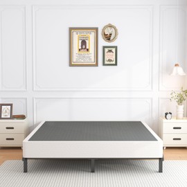 ROIL 10 Inch Full Size Box Spring, Heavy Duty Metal Box Spring Mattress Foundation with Fabric Cover, 3500lbs Max Weight Capacity, Easy Assembly, Noise Free, Non-Slip